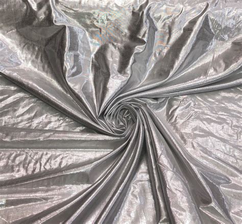 silver metallic cotton quilting fabric